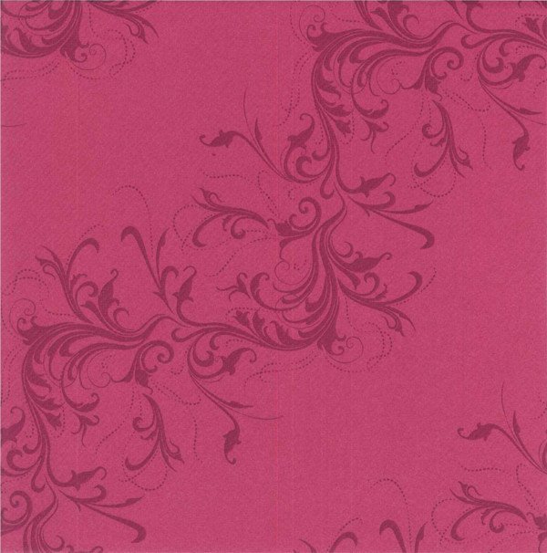 Serviette 40x40 Voie Sèche HARMONY-FRAMBOISE-AUBERGINE