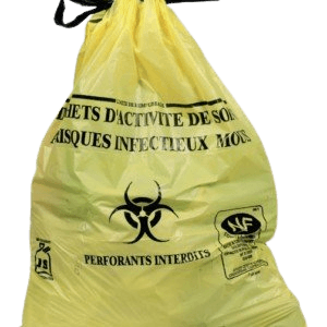 Sac Poubelle Jaune DASRI 110L 32µ