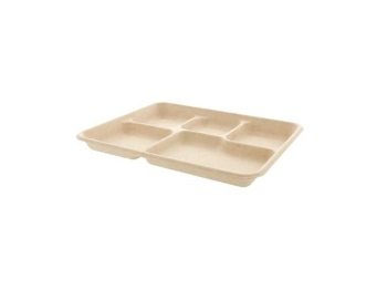 Plateau repas BIONIC 5 comp. 26.5x21.5x 2cm