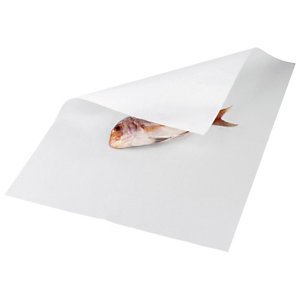 Feuille papier enduit 1 face blanc 52g/m² 32x50cm