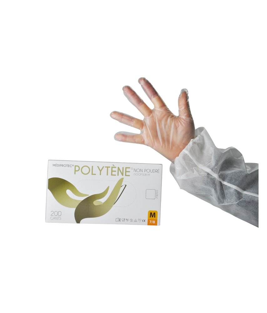 Gant polytène non poudré T6/7 (S)