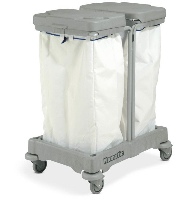 Chariot Linge 2x100L avec couvercle