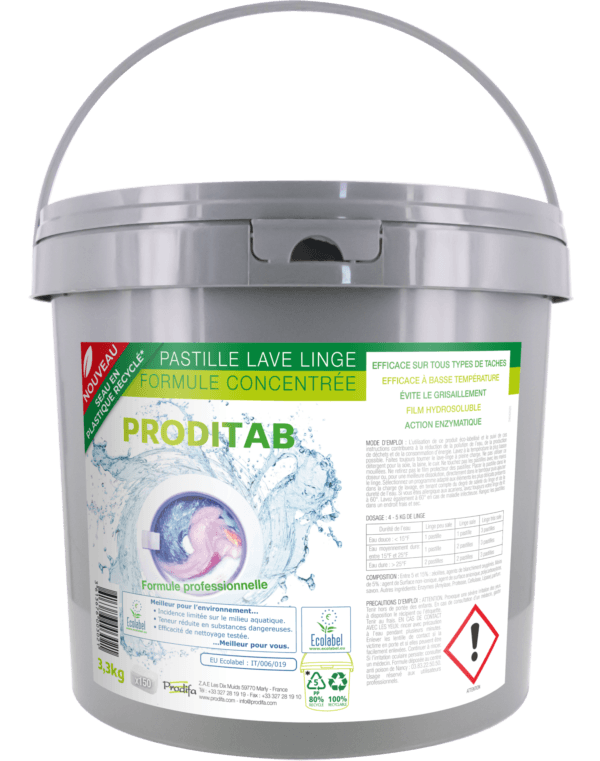 PRODITAB Pastille Linge concentrée Ecolabel