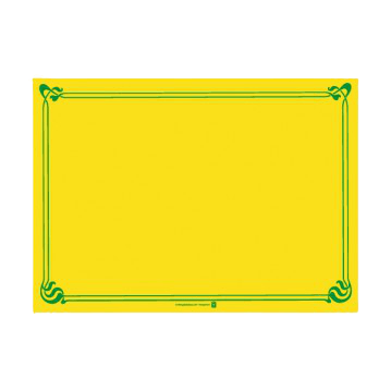 Set papier Jaune Soleil 31x43 cm