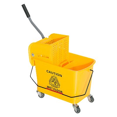 Chariot de Ménage BUCKET sur Roulettes + Presse