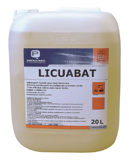 LICUABAT Lavage vaisselle eau très Dure
