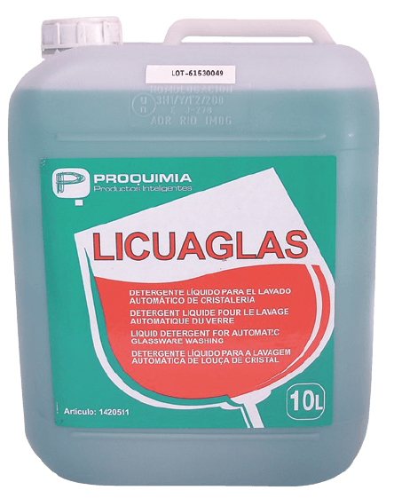 LICUAGLAS Lavage spécial Lave-Verre - Bidon de 10L