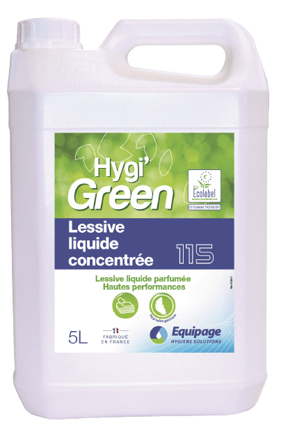 HYGI'GREEN 115 Lessive Liquide Ultra-Concentrée ECOLABEL.