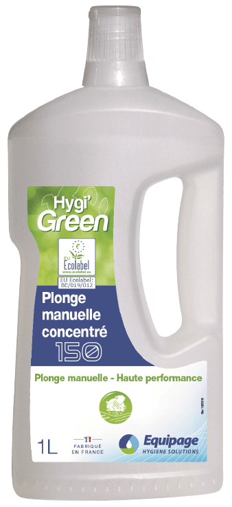 HYGI'GREEN 150 Liquide Vaisselle Manuelle ECOLABEL.