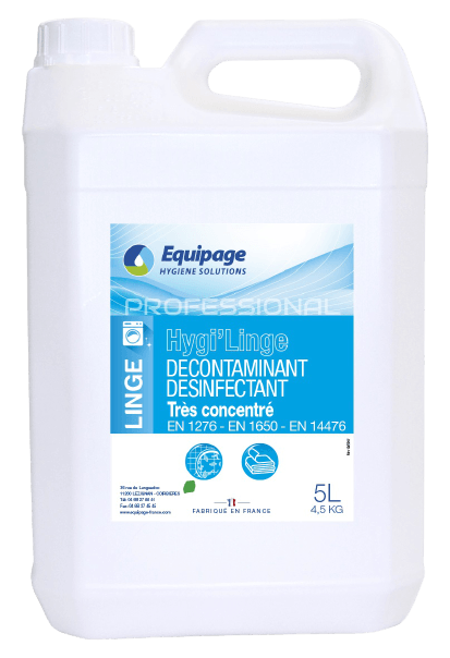 HYGI'LINGE Décontaminant Textiles - Bidon de 5L.