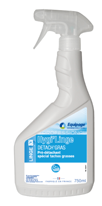 HYGI'LINGE DETACH’GRAS Détachant - Flacon 750ml.