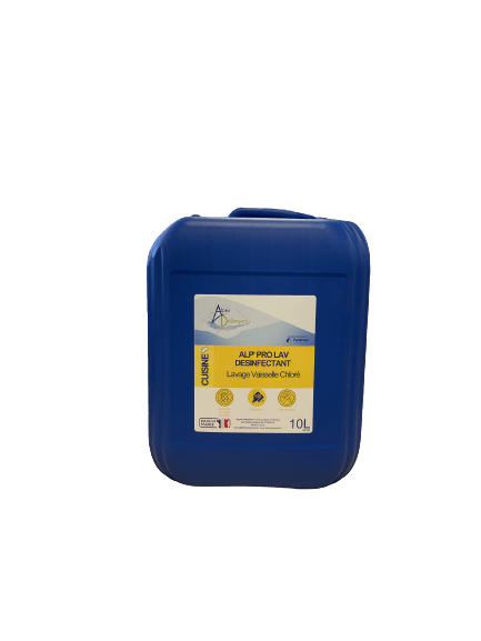 ALP' PRO LAV DESINFECTANT Lavage Vaisselle Chloré - 10 L