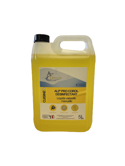 ALP' PRO COROL Liquide Vaisselle Manuelle DESINFECTANT - 5 L