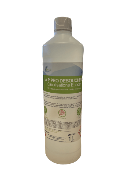 ALP' PRO DEBOUCHEUR Canalisation ECOCERT - Flacon de 1 L