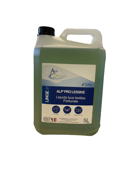 ALP' PRO LESSIVE liquide tous textiles Parfumé - Bidon 5 L