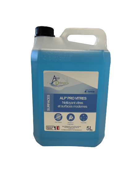 ALP' PRO VITRES Nettoyant vitres et surfaces modernes - 5 L