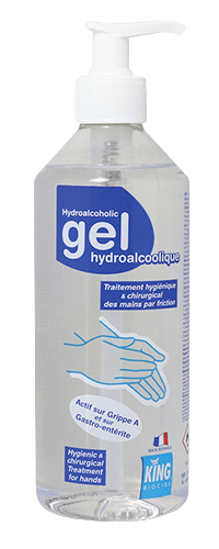 Gel Hydroalcoolique King en Flacon Pompe de 1L