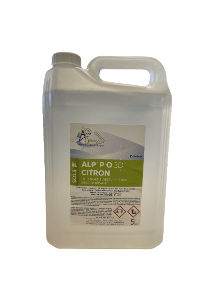 ALP' PRO 3D Désinfectant Désodorisant CITRON - Bidon de 5 L