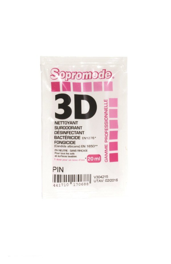3D Nett Désinfectant Rémanent PIN 20 ml - Carton de 250 u