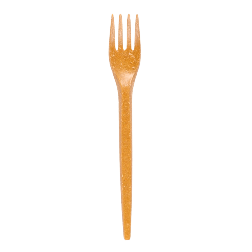 Fourchettes en fibre de bois naturel 17 cm - Paquet de 80u