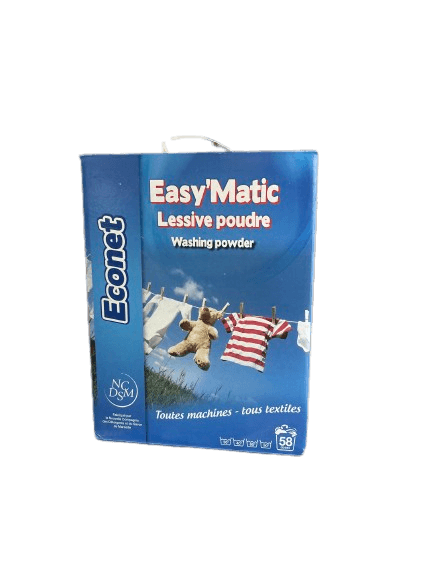 Lessive Econet Easy'Matic Tous Textiles - Boite de 5 kg