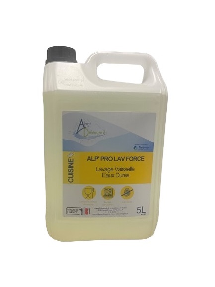 ALP' PRO LAV FORCE Lavage Vaisselle Eaux Dures - Bidon de 5 L