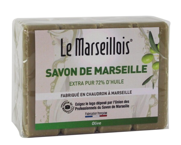 MARSEILLOIS Savonnette Cube Olive - 250 gr