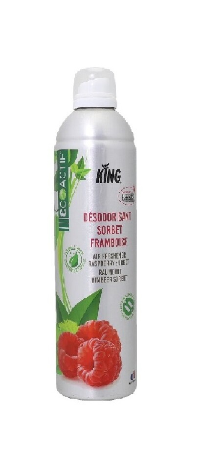 KING Désodorisant Ecocert Sorbet Framboise - 400 ml