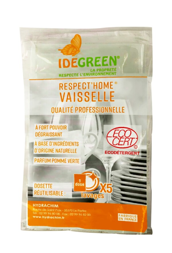 IDEGREEN Vaisselle Plonge Manuelle - Carton de 250 dosettes