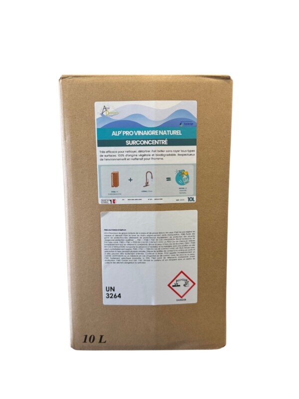 ALP' PRO VINAIGRE Naturel Surconcentré ECOCERT 12° - 10L ALP' PRO VINAIGRE Naturel Surconcentré ECOCERT 12° - 10L
