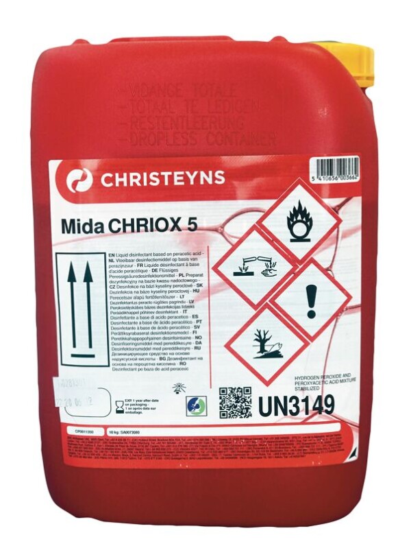 CHRIOX 5 Désinfectant Peracétique - 10 L