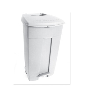 Collecteur de Déchets à Pédale HACCP Blanc - 125 L Collecteur de Déchets à Pédale HACCP Blanc - 125 L