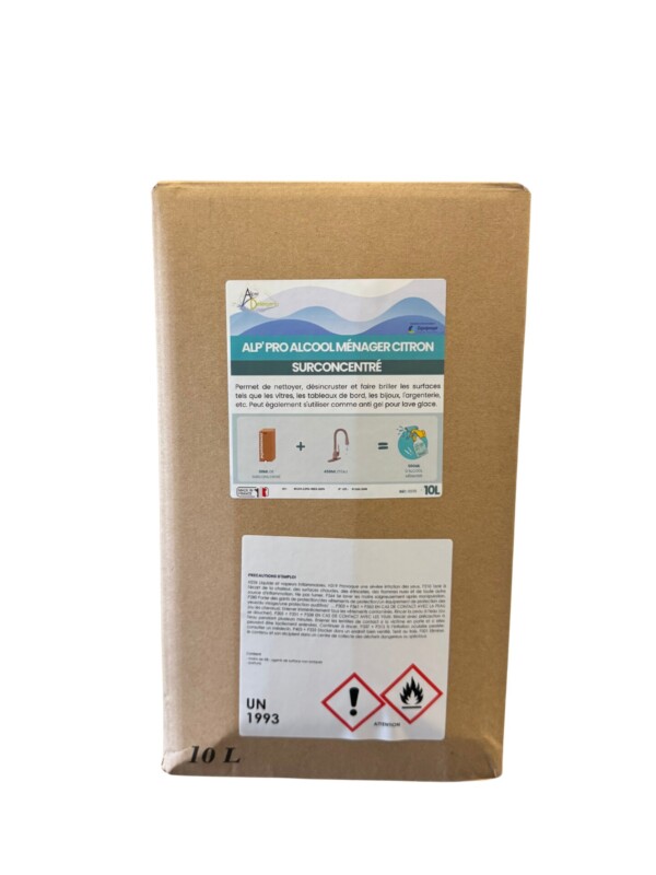 ALP' PRO ALCOOL Ménager Citron - Bib de 10 L ALP' PRO ALCOOL Ménager Citron - Bib de 10 L
