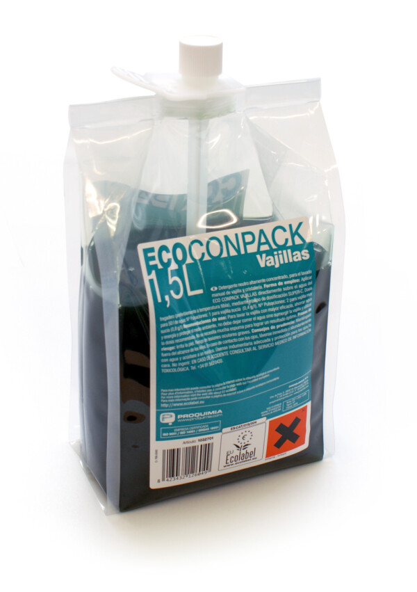 ECOCONPACK VAGILLAS Liquide Vaisselle - Poche 1.5 L