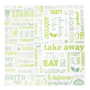 Feuille Times Blanc / Vert Ingraissable - Carton de 1000u