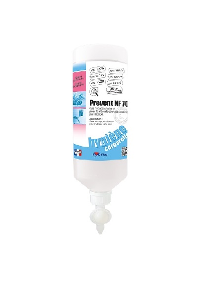 Gel Hydroalcoolique PREVENT NF 70 - Flacon de 1 L