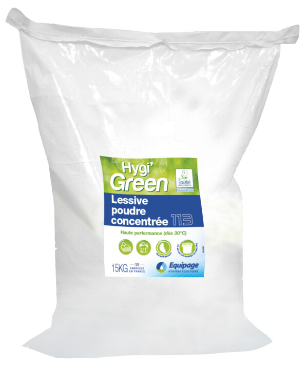 HYGI'GREEN 113 Lessive Extra-Concentrée - Sac de 15 kg