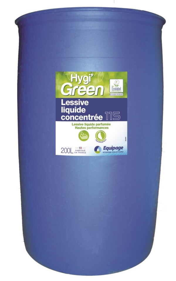 HYGI'GREEN 115 Lessive Liquide Ultra-Concentré - 200 L