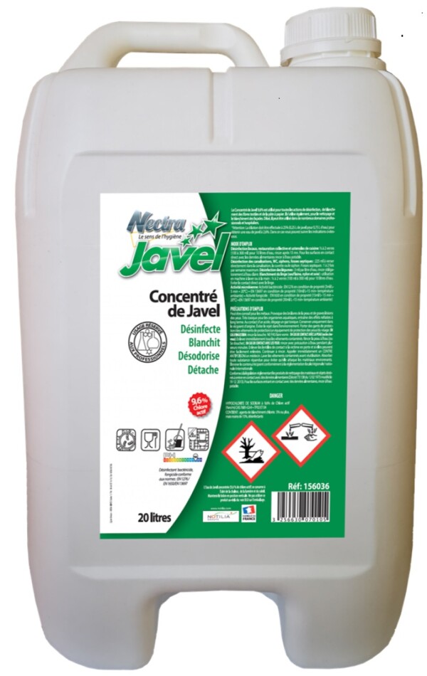 JAVEL 9.6% - Jerrican de 20 L