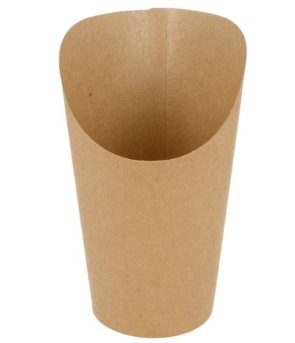 Gobelet Wrap/Frites Kraft 480 ml - Paquet de 50 u